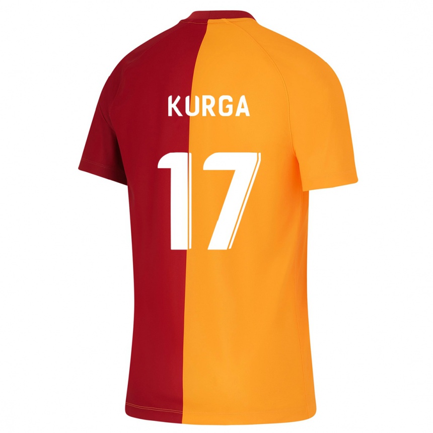 Kids Football Handan Kurğa #17 Orange Home Jersey 2023/24 T-Shirt