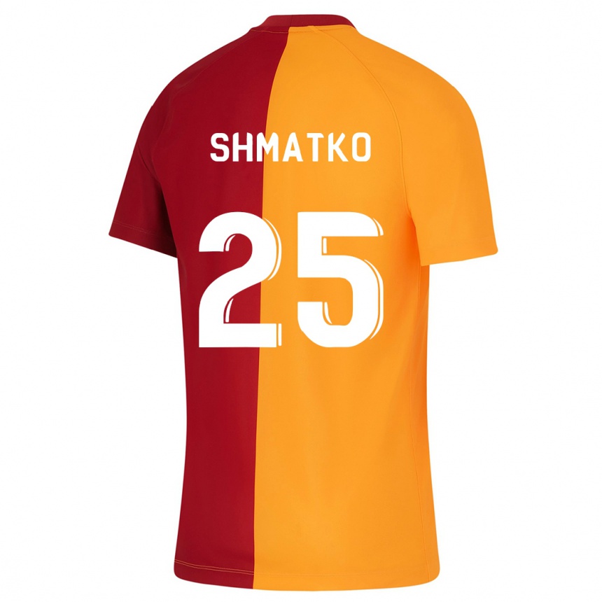 Kids Football Lyubov Shmatko #25 Orange Home Jersey 2023/24 T-Shirt