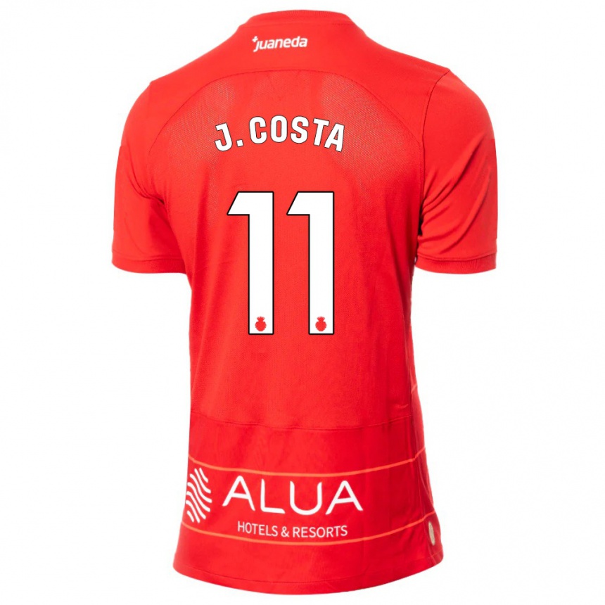 Kids Football Jaume Costa #11 Red Home Jersey 2023/24 T-Shirt