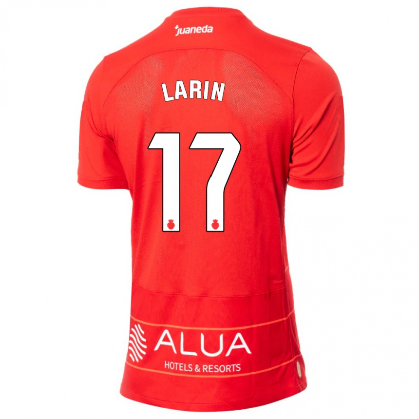 Kids Football Cyle Larin #17 Red Home Jersey 2023/24 T-Shirt