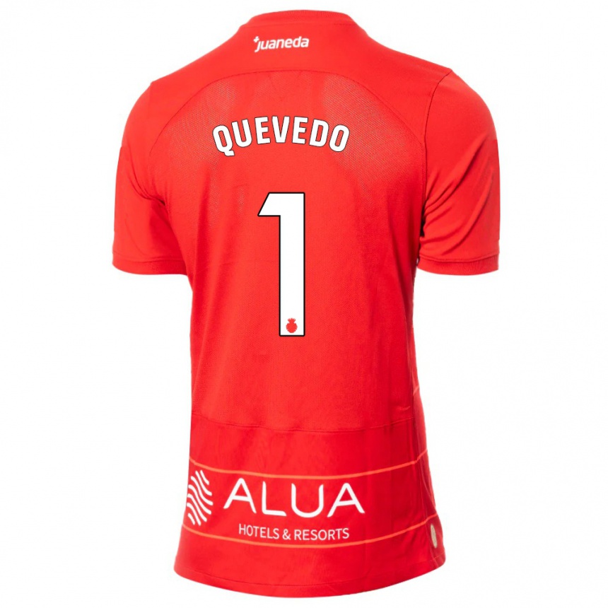 Kids Football Alex Quevedo #1 Red Home Jersey 2023/24 T-Shirt