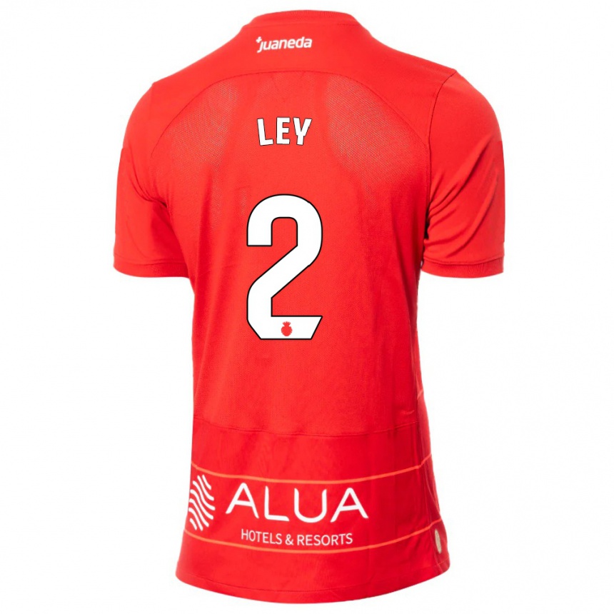 Kids Football Yuzún Ley #2 Red Home Jersey 2023/24 T-Shirt