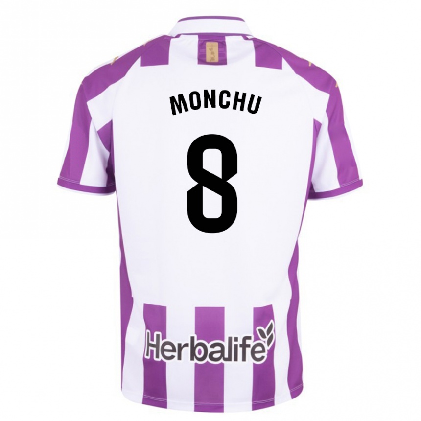 Kids Football Monchu #8 Purple Home Jersey 2023/24 T-Shirt