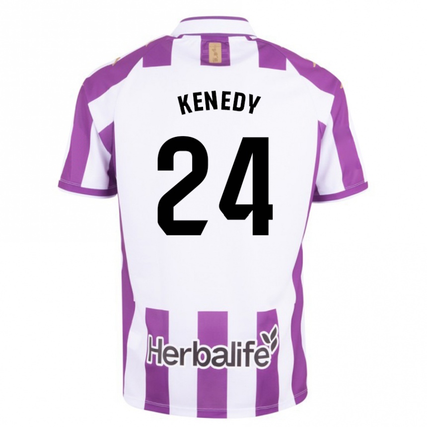 Kids Football Kenedy #24 Purple Home Jersey 2023/24 T-Shirt