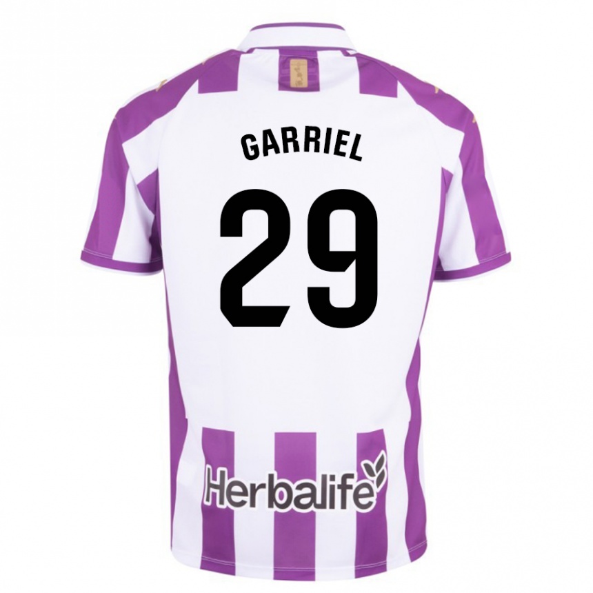 Kids Football Iván Garriel #29 Purple Home Jersey 2023/24 T-Shirt