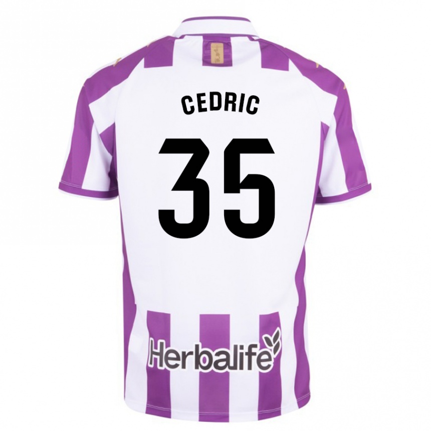 Kids Football Iván Cédric #35 Purple Home Jersey 2023/24 T-Shirt