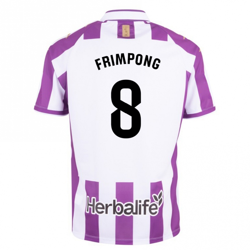 Kids Football Eugene Frimpong #8 Purple Home Jersey 2023/24 T-Shirt