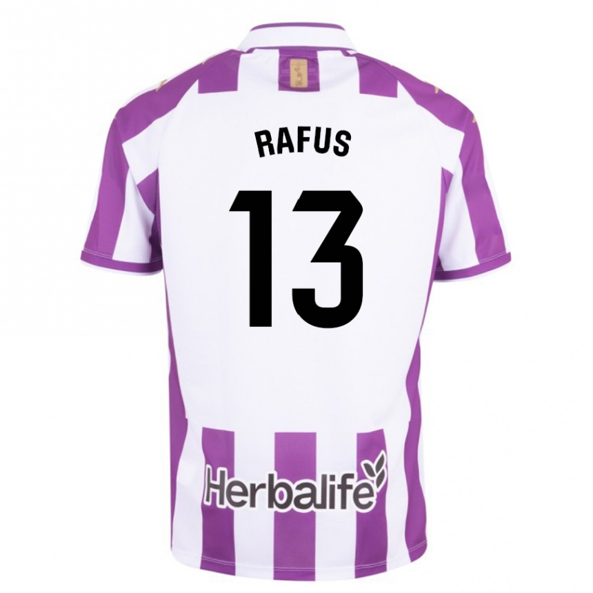 Kids Football Arnau Rafus #13 Purple Home Jersey 2023/24 T-Shirt