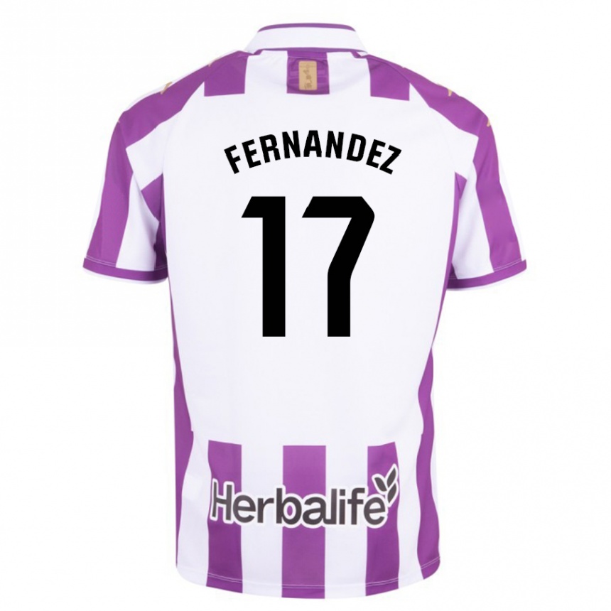 Kids Football Dani Fernández #17 Purple Home Jersey 2023/24 T-Shirt