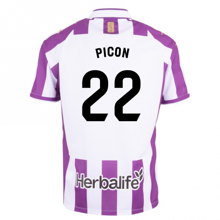 Kids Football Pablo Picón #22 Purple Home Jersey 2023/24 T-Shirt