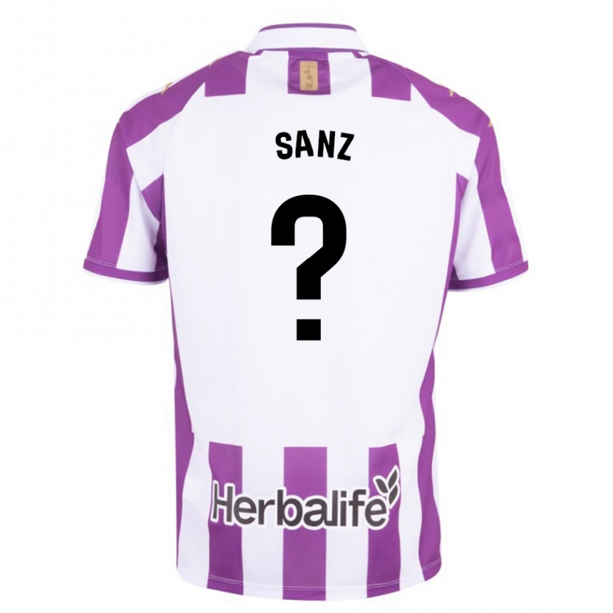 Kids Football David Sanz #0 Purple Home Jersey 2023/24 T-Shirt