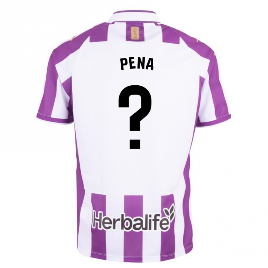Kids Football Adrián Peña #0 Purple Home Jersey 2023/24 T-Shirt