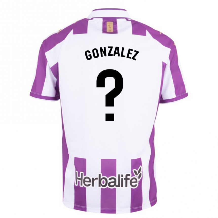 Kids Football Santi González #0 Purple Home Jersey 2023/24 T-Shirt