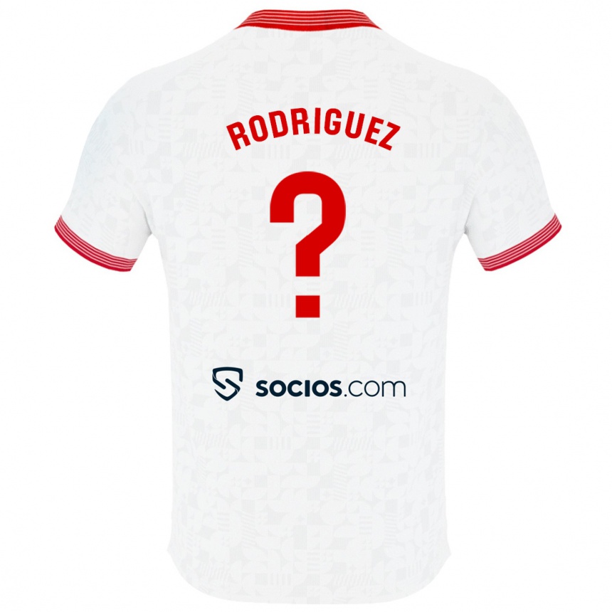 Kids Football Ángel Rodríguez #0 White Home Jersey 2023/24 T-Shirt