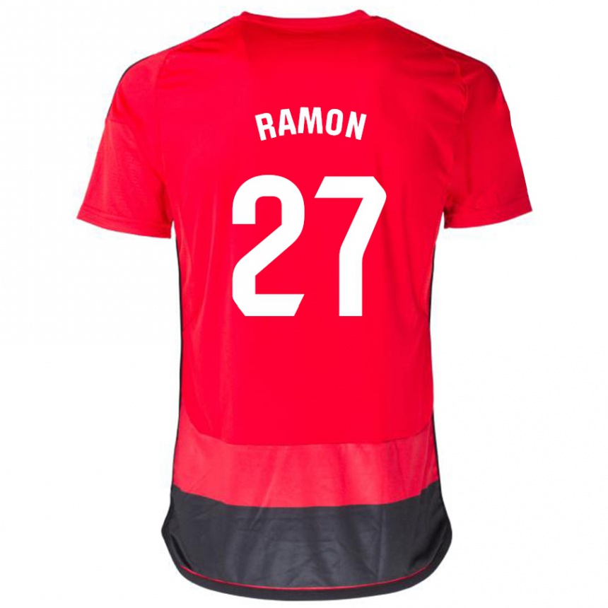 Kids Football Pablo Ramón #27 Red Black Home Jersey 2023/24 T-Shirt