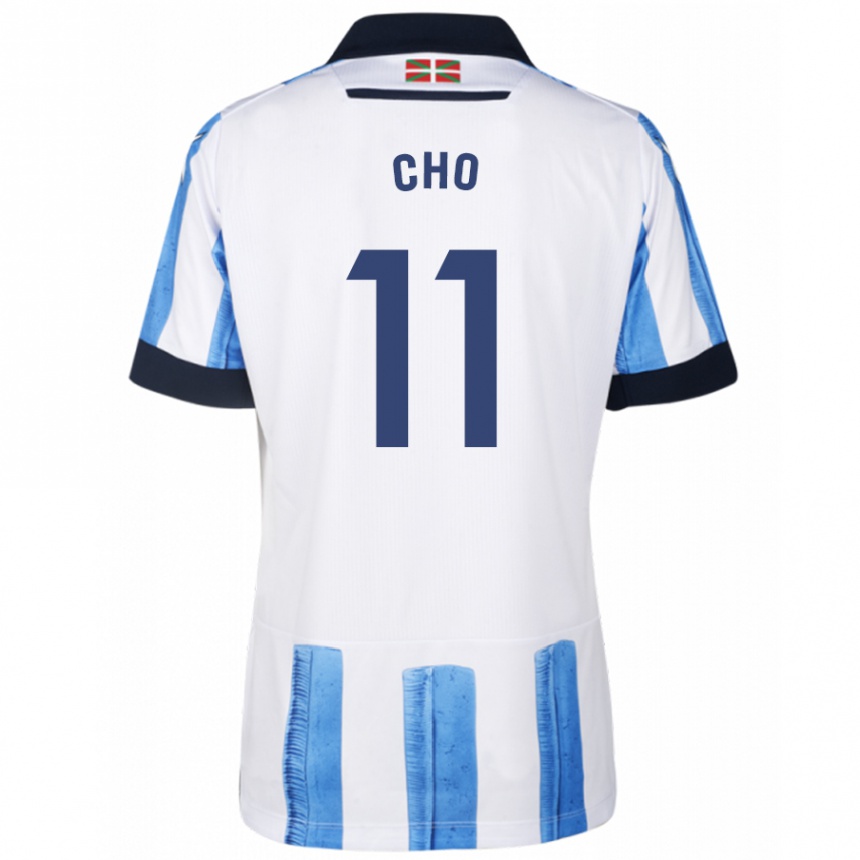 Kids Football Mohamed-Ali Cho #11 Blue White Home Jersey 2023/24 T-Shirt