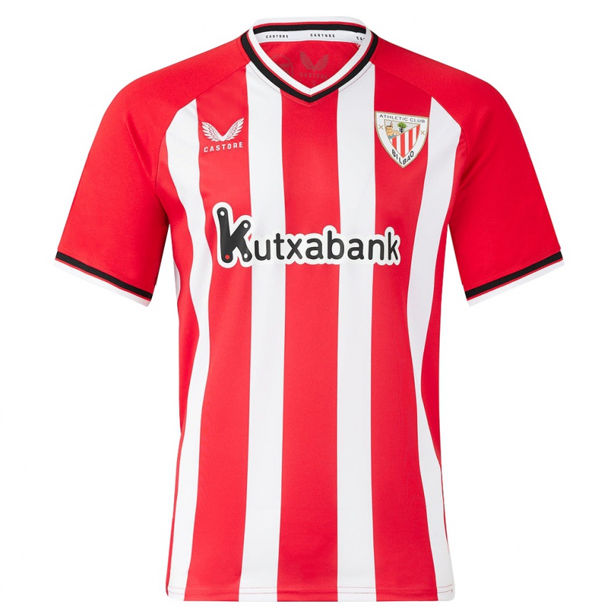 Kids Football Iker Muniain #10 Red Home Jersey 2023/24 T-Shirt