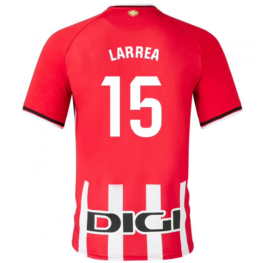 Kids Football Beñat Larrea #15 Red Home Jersey 2023/24 T-Shirt