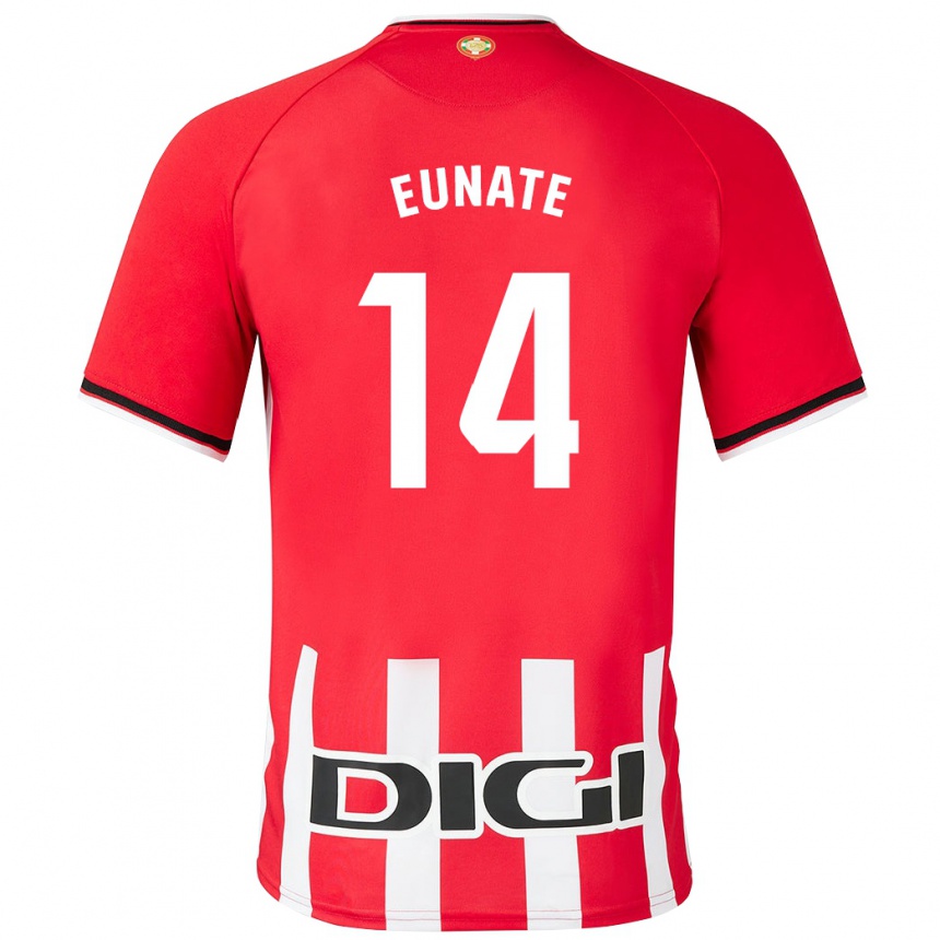 Kids Football Eunate Arraiza Otazu #14 Red Home Jersey 2023/24 T-Shirt