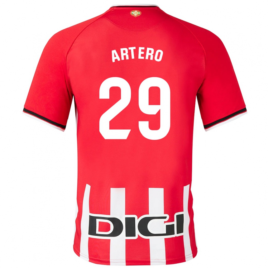 Kids Football Marina Artero Moreno #29 Red Home Jersey 2023/24 T-Shirt