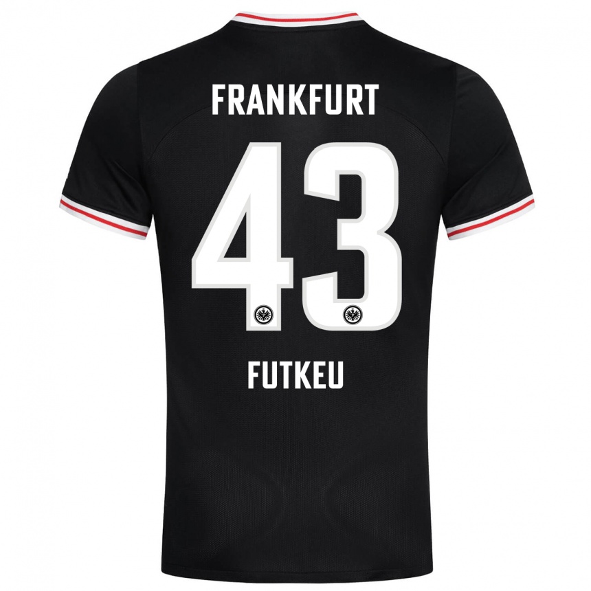 Kids Football Noel Futkeu #43 Black Away Jersey 2023/24 T-Shirt