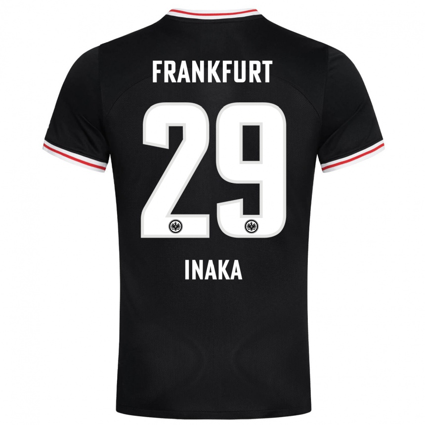Kids Football Arthur Inaka #29 Black Away Jersey 2023/24 T-Shirt