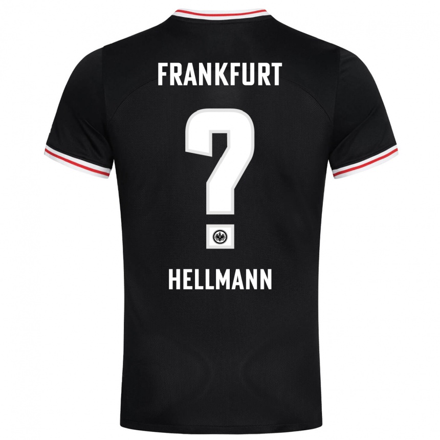 Kids Football Melvin Hellmann #0 Black Away Jersey 2023/24 T-Shirt