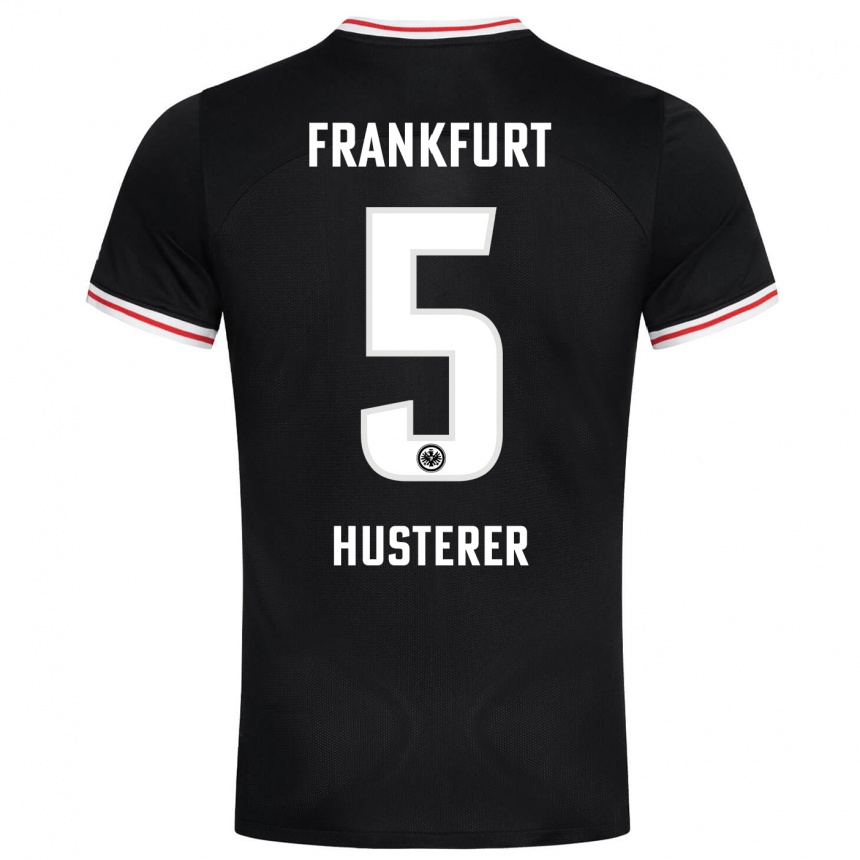 Kids Football Lean Husterer #5 Black Away Jersey 2023/24 T-Shirt