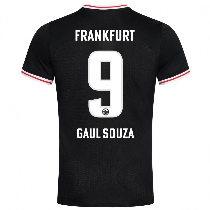 Kids Football Alessandro Gaul Souza #9 Black Away Jersey 2023/24 T-Shirt