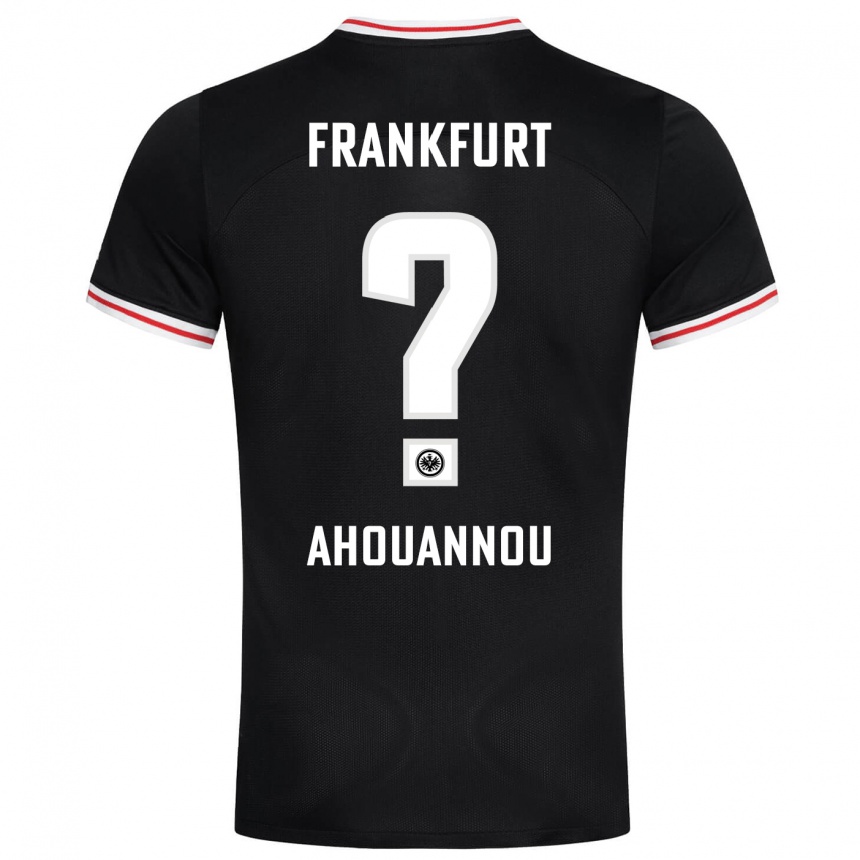 Kids Football Yannis Ahouannou #0 Black Away Jersey 2023/24 T-Shirt