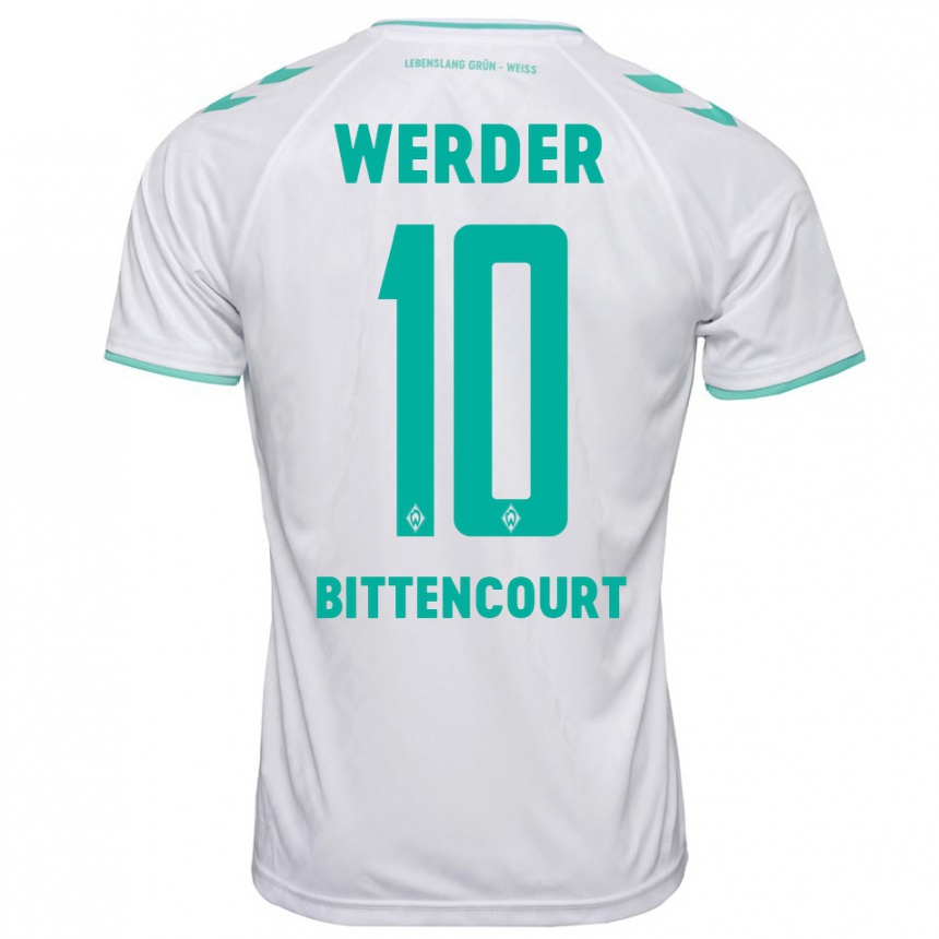 Kids Football Leonardo Bittencourt #10 White Away Jersey 2023/24 T-Shirt