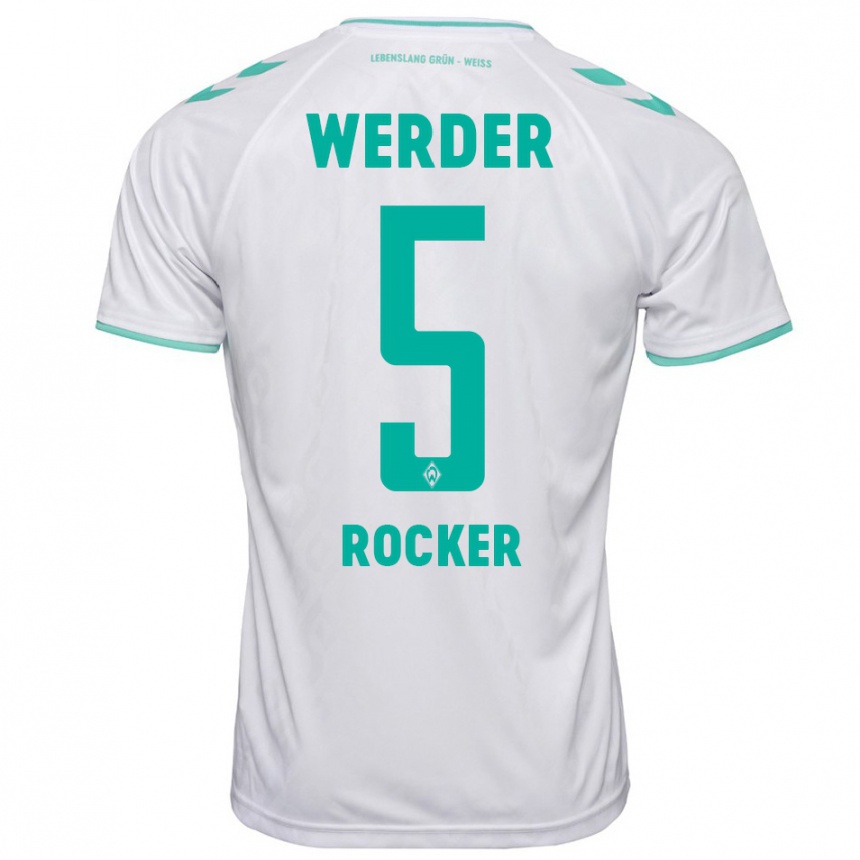 Kids Football Cimo Röcker #5 White Away Jersey 2023/24 T-Shirt