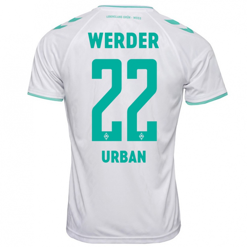 Kids Football Linus Urban #22 White Away Jersey 2023/24 T-Shirt