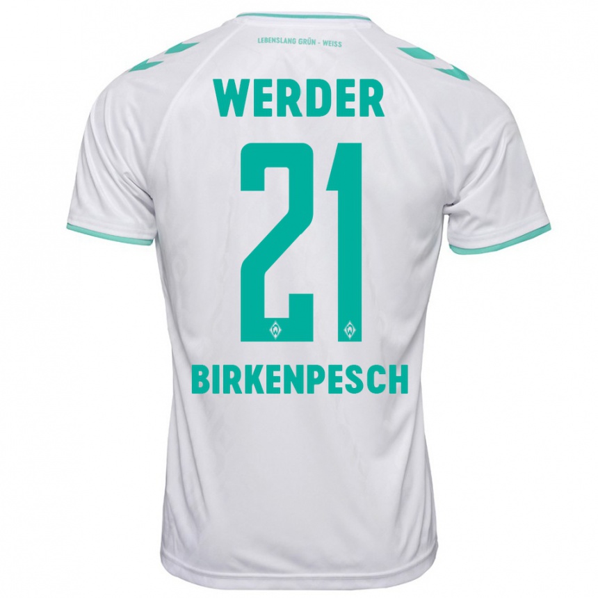 Kids Football Noah Birkenpesch #21 White Away Jersey 2023/24 T-Shirt