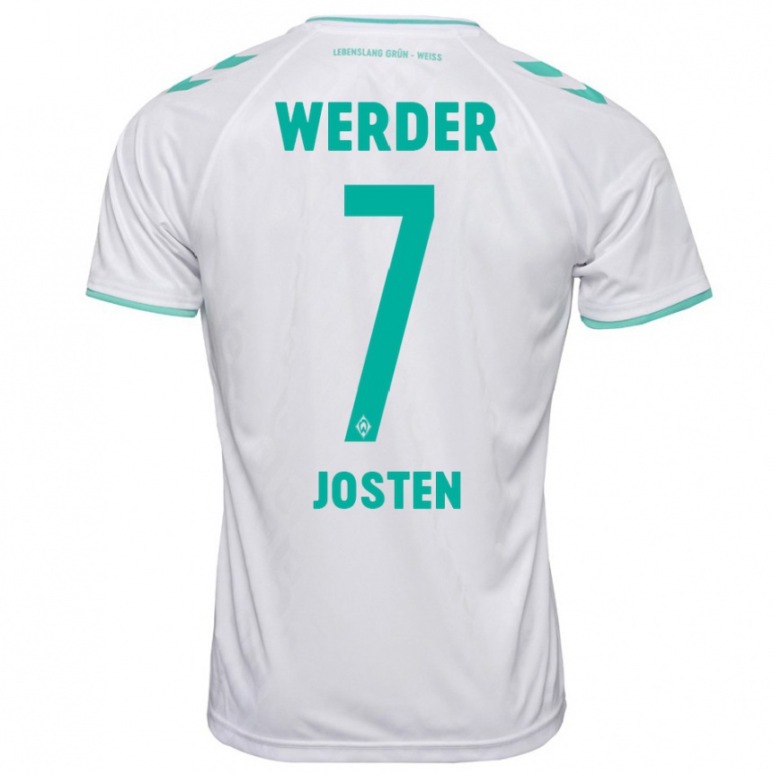 Kids Football Lisa Josten #7 White Away Jersey 2023/24 T-Shirt