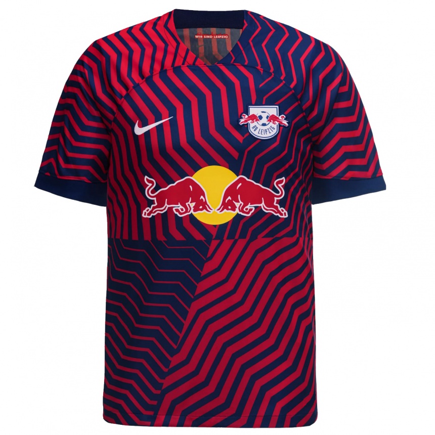 Kids Football Jamie Schuldes #4 Blue Red Away Jersey 2023/24 T-Shirt