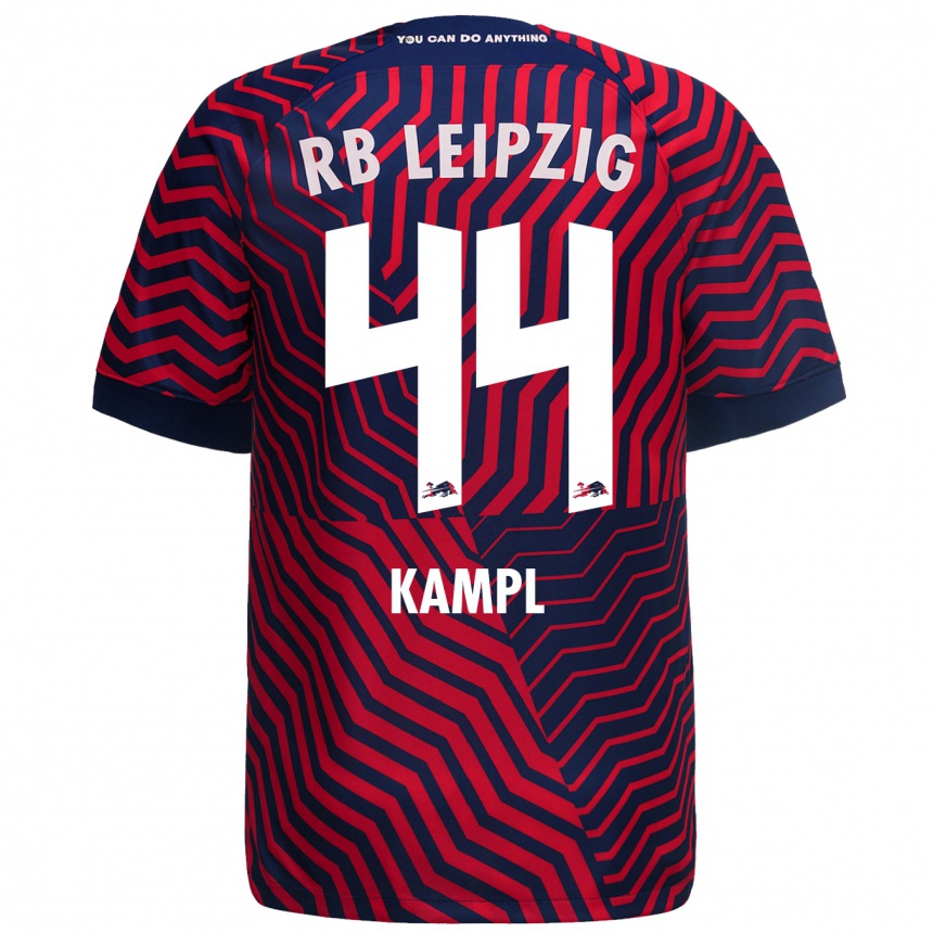 Kids Football Kevin Kampl #44 Blue Red Away Jersey 2023/24 T-Shirt