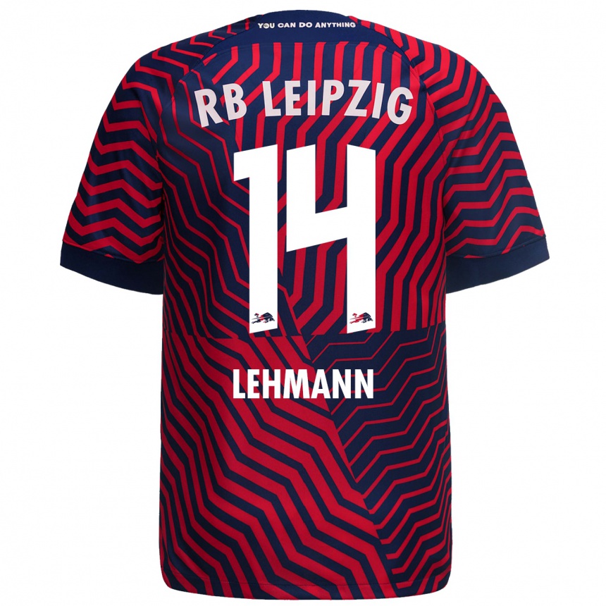 Kids Football Noah Lehmann #14 Blue Red Away Jersey 2023/24 T-Shirt