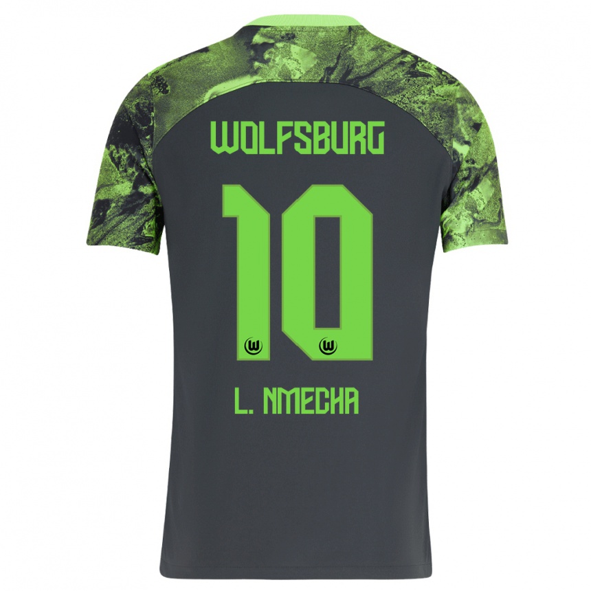 Kids Football Lukas Nmecha #10 Dark Grey Away Jersey 2023/24 T-Shirt