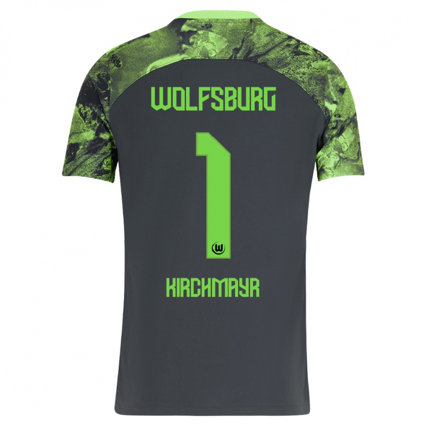 Kids Football Juri Kirchmayr #1 Dark Grey Away Jersey 2023/24 T-Shirt