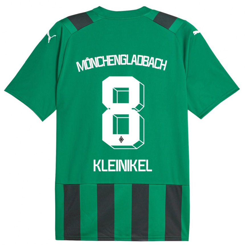 Kids Football Nadja Kleinikel #8 Black Green Away Jersey 2023/24 T-Shirt