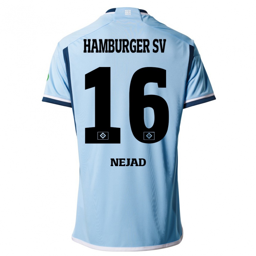 Kids Football Milad Nejad #16 Blue Away Jersey 2023/24 T-Shirt