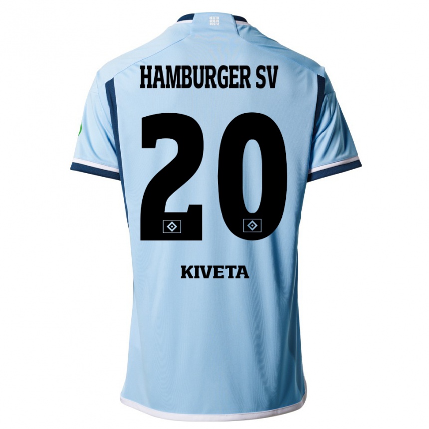 Kids Football Glory Kiveta #20 Blue Away Jersey 2023/24 T-Shirt