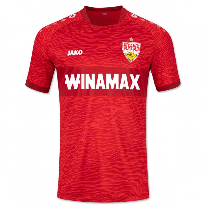 Kids Football Kenny Freßle #0 Red Away Jersey 2023/24 T-Shirt