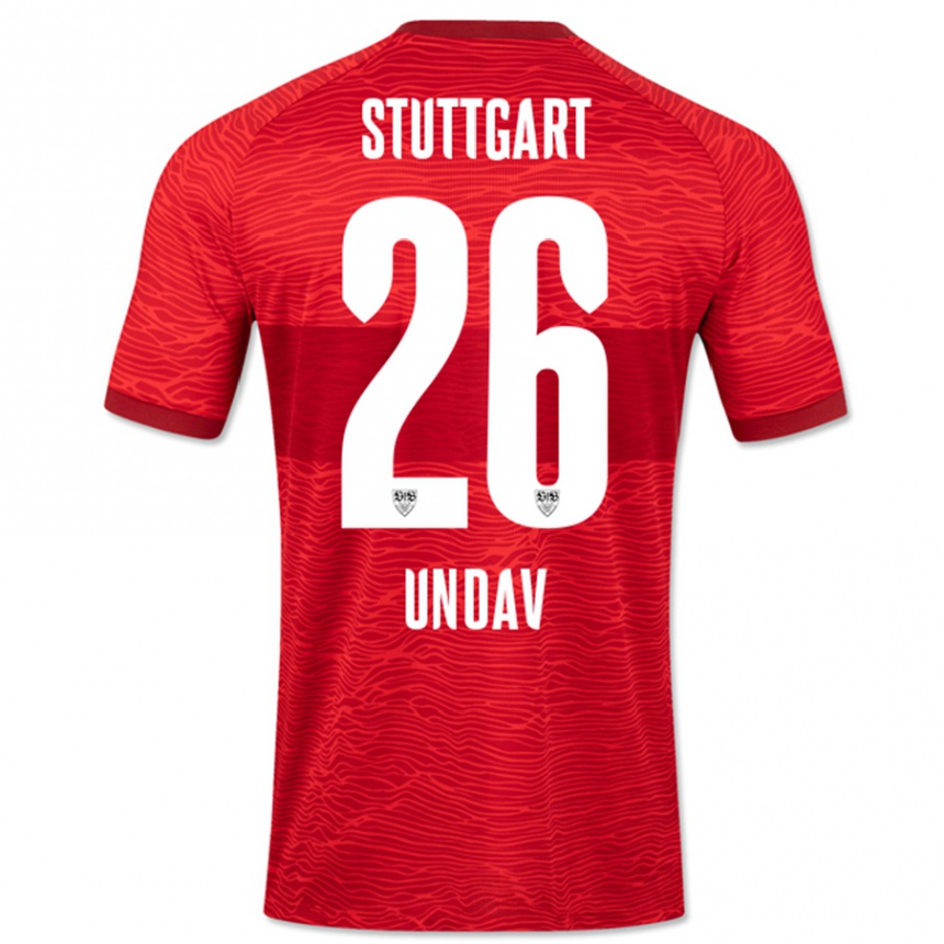Kids Football Deniz Undav #26 Red Away Jersey 2023/24 T-Shirt