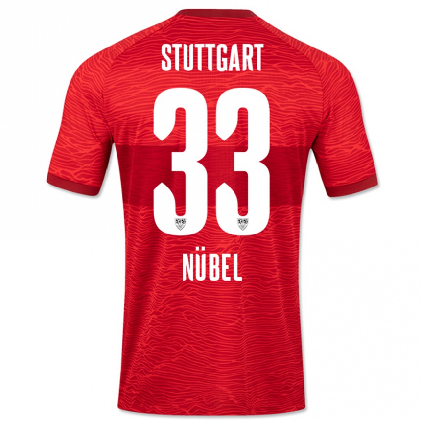 Kids Football Alexander Nübel #33 Red Away Jersey 2023/24 T-Shirt