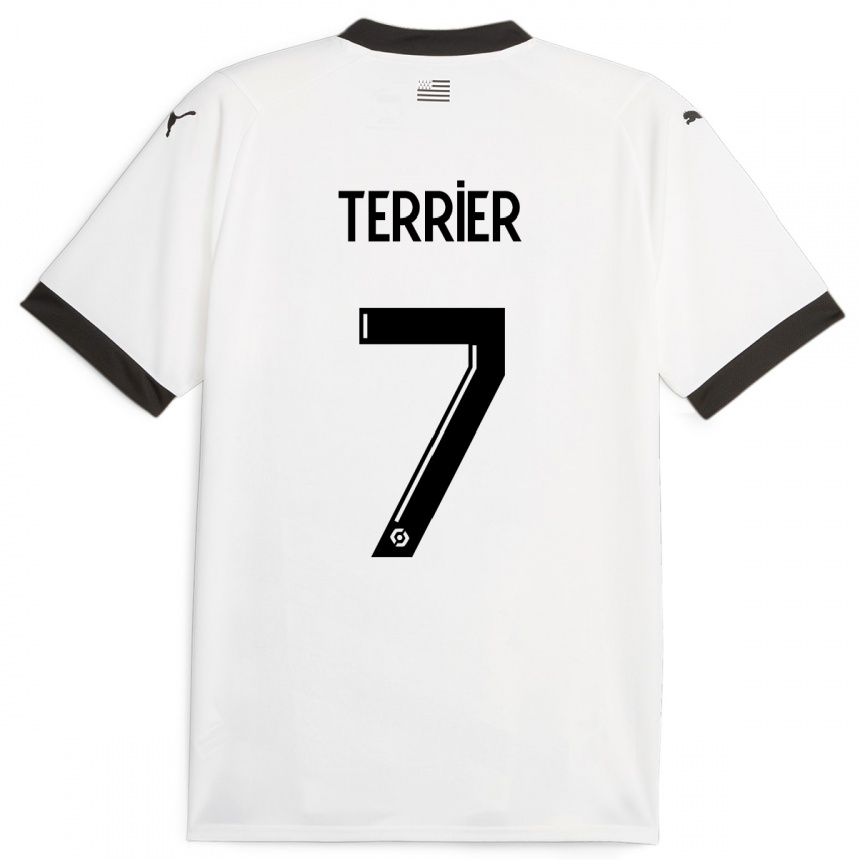 Kids Football Martin Terrier #7 White Away Jersey 2023/24 T-Shirt