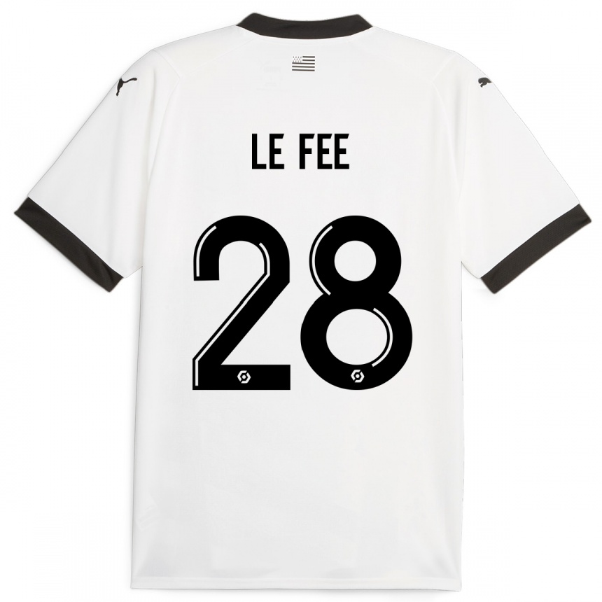 Kids Football Enzo Le Fée #28 White Away Jersey 2023/24 T-Shirt