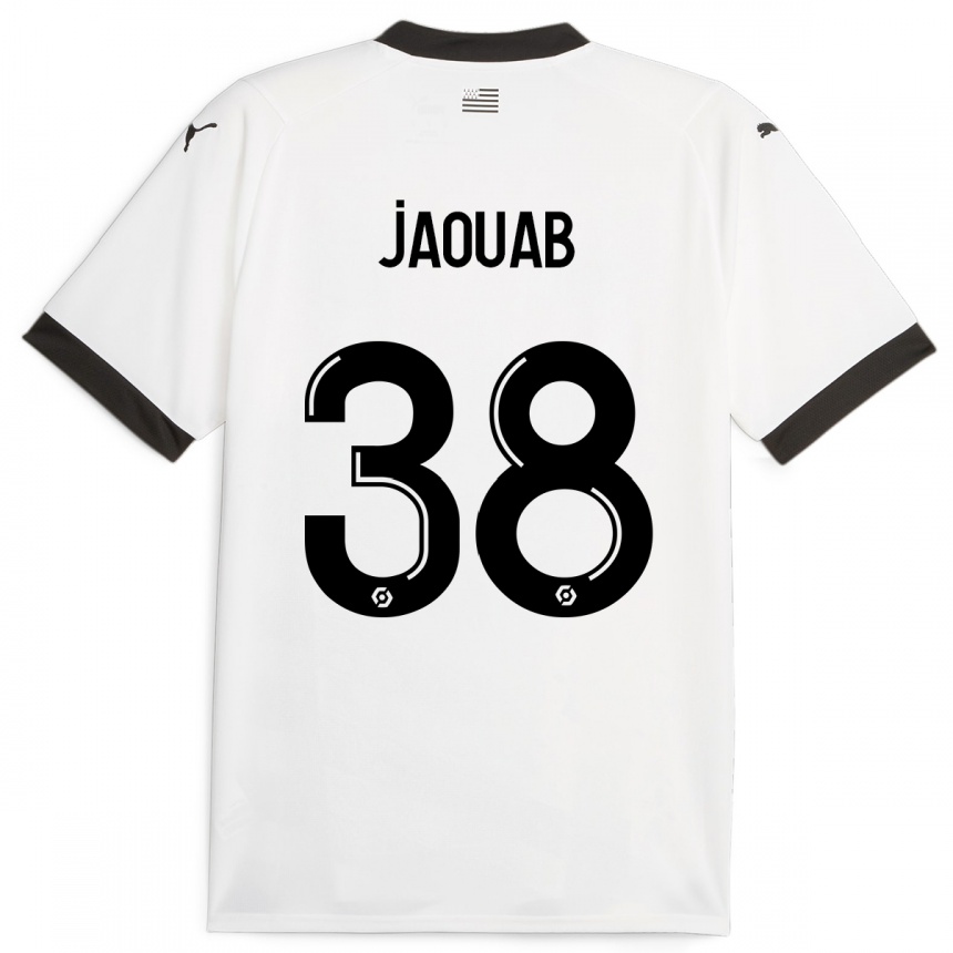 Kids Football Mohamed Jaouab #38 White Away Jersey 2023/24 T-Shirt