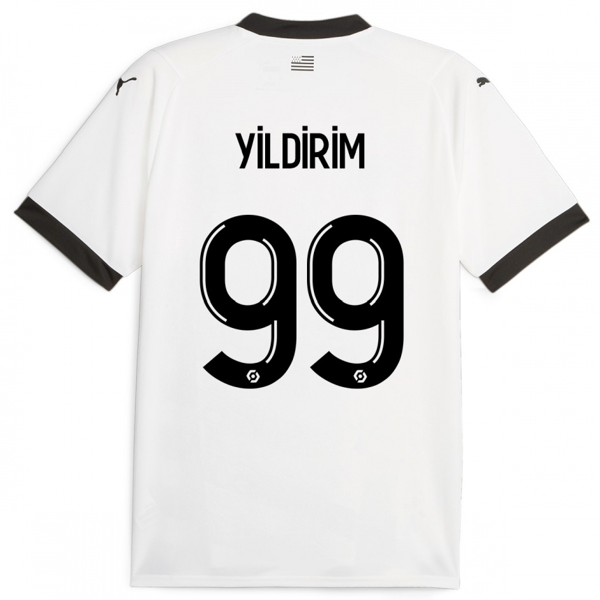 Kids Football Bertuğ Yıldırım #99 White Away Jersey 2023/24 T-Shirt